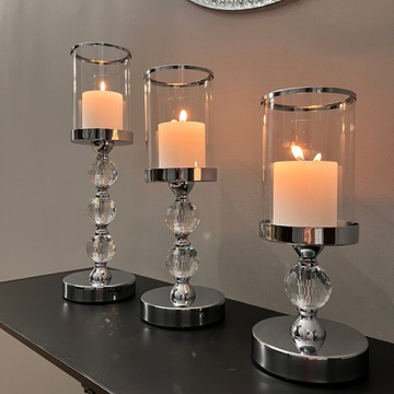 Набор подсвечников Glamour Glass Lantern 1-2-3 шт.