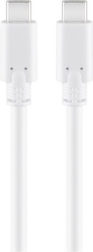 Kabel USB-C - USB-C 3.1 Goobay BIAŁY 1m