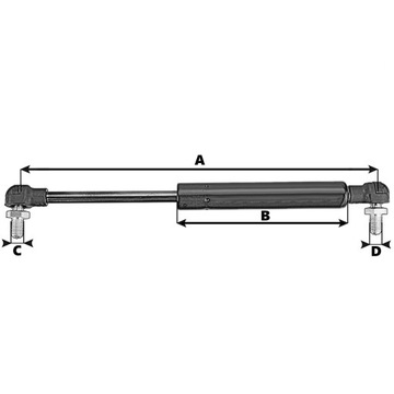 ГАЗОВЫЙ ПРИВОД ЗАДНЕГО СТЕКЛА СЕРИИ 3000 3389556M2