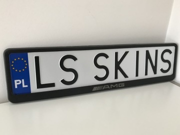 РАМКА НОМЕРНОГО ЗНАКА СВОЙ ИНДЕКС/ЦВЕТ