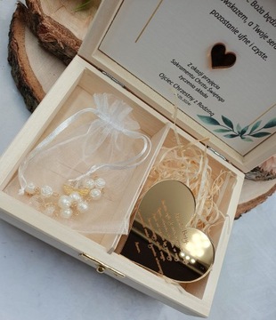 Сувенир Крещения Святого Брыги, коробка. Розарий и сердце