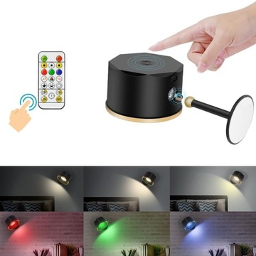 БЕСПРОВОДНАЯ НАСТОЛЬНАЯ СВЕТОДИОДНАЯ RGB СВЕТОДИОДНАЯ ЛАМПА 360° MAGNETIC TOUCH