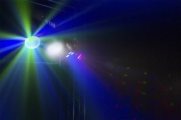 Прожектор с дистанционным управлением DERBY RGBW DMX + штатив PartyBar