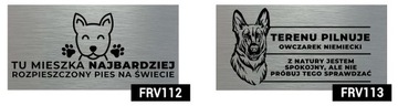 ТАРЕЛКА DiBOND INOX Note DOG Различные УЗОРЫ 40x20