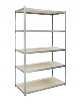 Regał metalowy PIKA ocynk 5 półek 180x90x30