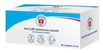 Sól fizjologiczna 0.9% NaCl 50amp x 5ml ABC