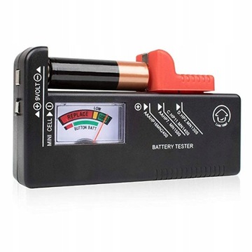 MIERNIK BATERII TESTER AKUMULATOR R3 R6 R9 R14 R20