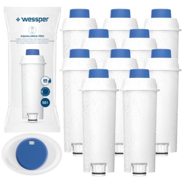 10 x Wessper Aqualunga Pro náplně do kávovarů Delonghi Dinamica/Eletta