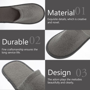 10 пар одноразовых тапочек для отдыха в отеле.