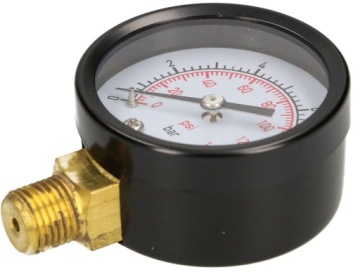 МАНОМЕТР 0-10 БАР С РЕЗЬБОЙ 1/4 ДЮЙМА МАНОМЕТР 52 ММ