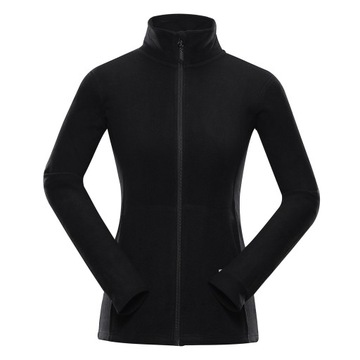 ALPINE PRO Bluza polarowa damska rozpinana Garima czarny r.XS