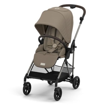 Cybex MELIO 3.0 ALMOND BEIGE Wózek spacerowy beżowy lekki kompaktowy