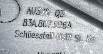 AUDI Q3 19 - DRŽÁKY VÝZTUHA NÁRAZNÍKU PRAVÝ PŘEDNÍ 83A807096A