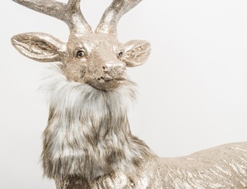 БОЛЬШАЯ РОЖДЕСТВЕНСКАЯ ФИГУРКА XL ЗОЛОТОЙ ОЛЕНЬ ОЛЕНЬ