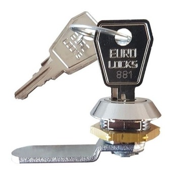 ZAMEK KASETOWY SZAFKOWY EURO-LOCK - Ø 16 mm