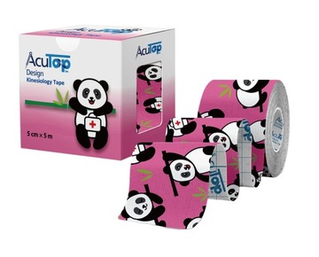 ACUTOP DESIGNE TAPE różowy z wzorem Panda