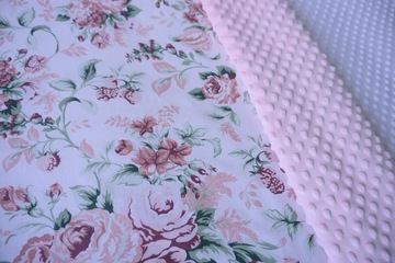 Narzuta Na Łóżko Dwustronna Koc 80x160 Bawełna Plusz Minky Różne Wzory