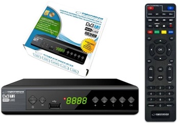DEKODER TUNER TV DO TELEWIZJI NAZIEMNEJ HD DVB-T2 HEVC H.265 PILOT