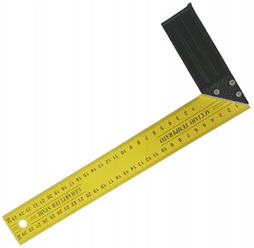 KĄTOWNIK STOLARSKI BUDOWLANY Z PODZIAŁKĄ 30 CM