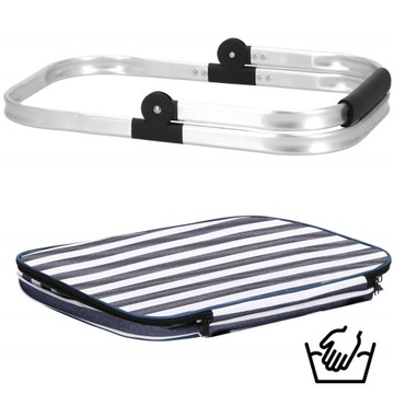 СКЛАДНАЯ ТЕРМАЛЬНАЯ КОРЗИНА ДЛЯ ПИКНИКА, ТУРИСТИЧЕСКАЯ ИЗОЛИРОВАННАЯ КОРЗИНА ДЛЯ ПОКУПОК