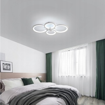 СВЕТОДИОДНЫЙ ПОТОЛОЧНЫЙ СВЕТИЛЬНИК С РЕГУЛИРУЕМОЙ РЕГУЛЯЦИЕЙ БЕЛЫЙ ДЛЯ ГОСТИНОЙ СОВРЕМЕННЫЙ ПУЛЬТ ДИСТАНЦИОННОГО УПРАВЛЕНИЯ 3000K-6500K