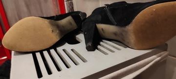 Ботильоны Вера Гомма. размер 38, замша, черный