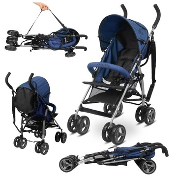 WÓZEK SPACEROWY SPACERÓWKA WYGODNY PARASOLKA LEEKI MOBILNY ALFA CARETERO