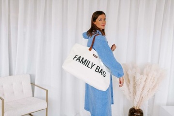 Семейная сумка Childhome Teddy Bear, белая (Limit)