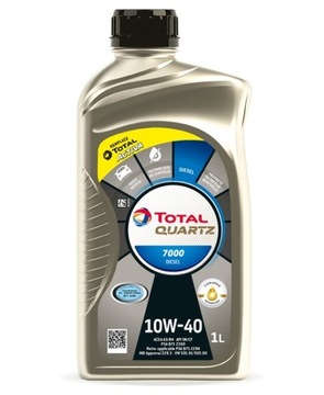 OLEJ TOTAL QUARTZ 10W40 1L DIESEL 7000 / A3/B4 / SN/CF / 229.1 / 501.01 505