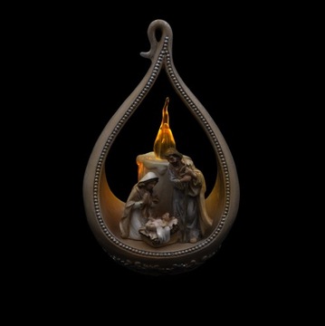 РОЖДЕСТВЕНСКАЯ НИЧКА СВЯТАЯ СЕМЬЯ, СВЕТЯЩАЯСЯ, 18 СМ