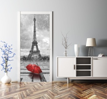 ПАРИЖСКИЙ ЗОНТИК ЭЙФЕЛЕВАЯ БАШНЯ ДВЕРЬ ШПОНИРОВАННАЯ МЕБЕЛЬ