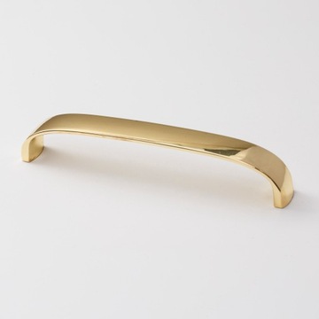 ПРЯМАЯ МЕБЕЛЬНАЯ РУЧКА С ЗОЛОТЫМ БЛЕСКОМ, ШИРИНА 128 ММ