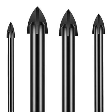 6x набор сверл по бетону и стеклу, крестовые сверла для деревянной плитки на кирпичных стенах