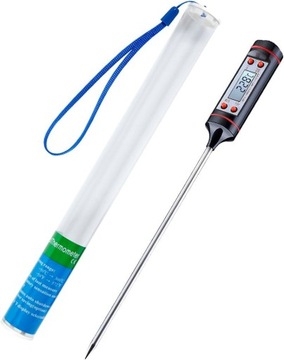 ЦИФРОВОЙ КУХОННЫЙ ТЕРМОМЕТР С ЗОНДОМ ДЛЯ МЯСА, ГРИЛЯ, ЖАРКИ, ЖК-дисплей