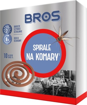 BROS SPIRALA NA KOMARY IDEALNA DO OGRODU 10 SZT