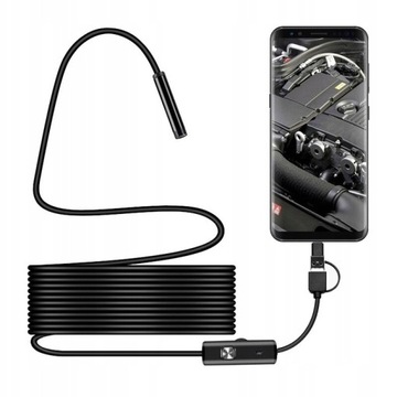 ENDOSKOP KAMERA INSPEKCYJNA 5M ANDROID USB-B HARD