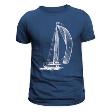 Spinaker Męski T-shirt Navy XL