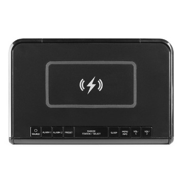 Радиочасы Audizio Cuneo с беспроводной зарядкой