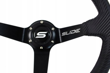 Руль SLIDE, вылет 350 мм: полоса карбонового цвета шириной 90 мм.