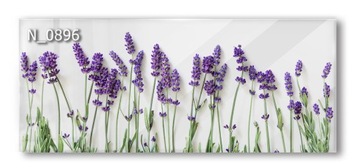 Panel szklany hartowany 120X50 LAWENDA do kuchni