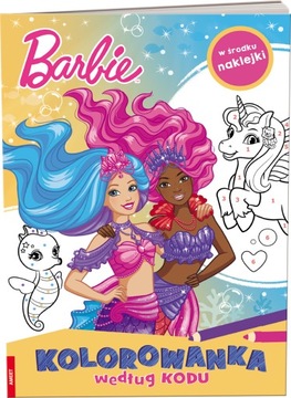 Kolorowanka według kodu. Barbie Dreamtopia KKO-1401 SZ-88917
