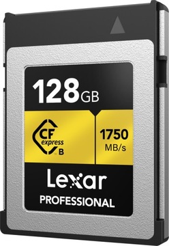 Lexar CFexpress Type B Pro Gold R1750/W1500 128 ГБ