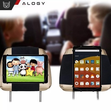 АВТОДЕРЖАТЕЛЬ ДЛЯ ПЛАНШЕТА И ТЕЛЕФОНА НА ПОДГОЛОВНИКЕ АВТОМОБИЛЯ STRONG VELCRO