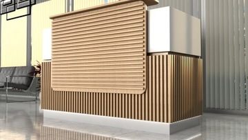 Стойка ресепшн R163 рейка 180х75см