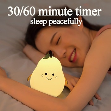 Светодиодный ночник для детей, настольная лампа с регулировкой яркости, 7 RGB, с таймером