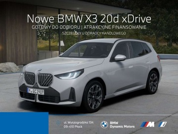 BMW X3 G45 2025 BMW X3 20d xDrive 197 KM mHEV - Kamera 360 - HarmanKardon - Gotowy do Odbi