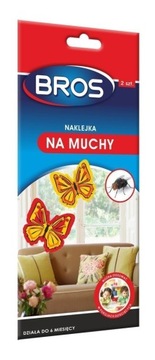 PUŁAPKA NA MUCHY MUSZKI KOMARY LEP NA OKNO BROS x2