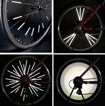 Светоотражающие палочки для спиц велосипедной трубки