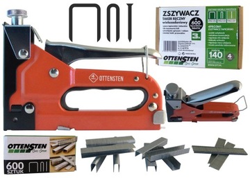 TAKER STAPLER NAILER 3in1+3x200шт скобы тип 140 штифтов1,2 скобы