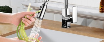 КУХОННЫЙ СМЕШНИК, УДЛИНИТЕЛЬ ДЛЯ КРАНА, 3-РЕЖИМНЫЙ АДАПТЕР ПЕРЛАТОР